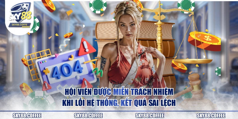 Hội viên được miễn trách nhiệm khi lỗi hệ thống, kết quả sai lệch