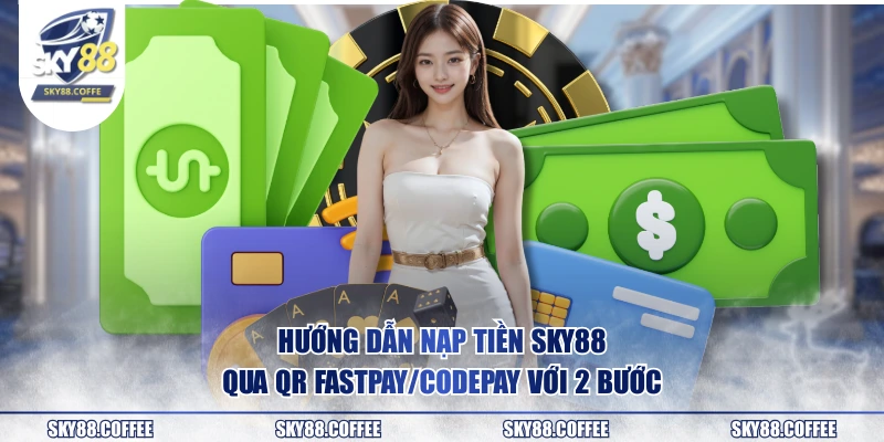 Hướng dẫn nạp tiền SKY88 qua QR Fastpay/Codepay với 2 bước